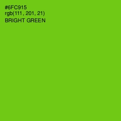 #6FC915 - Bright Green Color Image